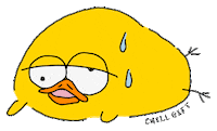chill__gift hot funny cute yellow Sticker