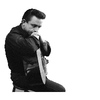 johnnycashofficial johnny cash man in black Sticker