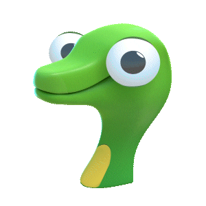 3D Snake Sticker by Reddit