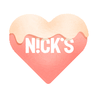 Heart Love Sticker by N!CK'S Ice Creams