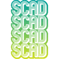 savannah scad bound Sticker by SCAD