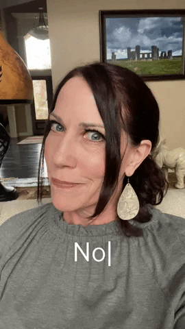 joycelayman no nope no way not a good idea GIF