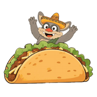 Happy Taco Bell Sticker
