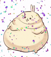 sadc4t bunny fat usagi fatusagi GIF