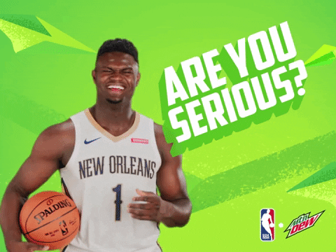 New Orleans Pelicans Seriously GIF by Mountain Dew