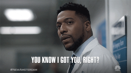 you know i got you best friends GIF by New Amsterdam