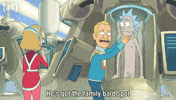 Rick And Morty Hair GIF by Adult Swim
