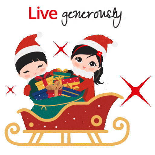 Christmas Santa Sticker by DBS Bank Ltd