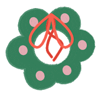 Merry Christmas Ornament Sticker