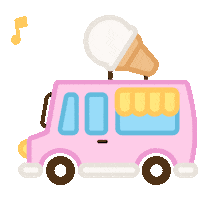 Ice Cream Summer Sticker