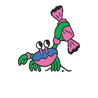 maevechocolate sea crab bonbon truffle Sticker