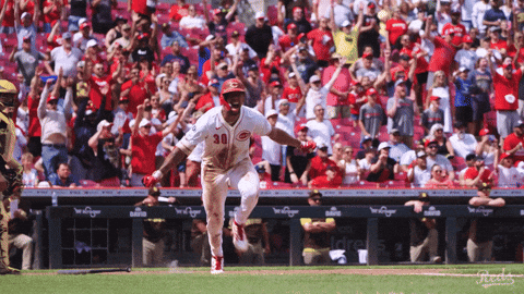 Celebration Yell GIF by Cincinnati Reds