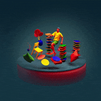 jukijuki 3d color colorful motion GIF