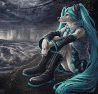 Hatsune Miku Wolf GIF
