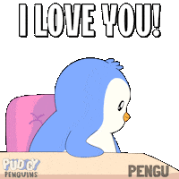 I Love You Sticker by Pudgy Penguins