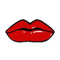 LouVan lips vampire fangs redlips Sticker