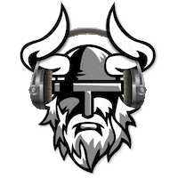 Viking Black Rickers Sticker by Black Rickers Baseball Softball Club