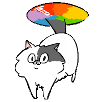 Happy Cat Sticker by bimay
