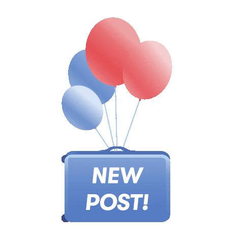 New Post Balloons Sticker by Omio