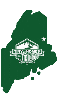 Tiny House Logo Sticker by Tiny Homes of Maine