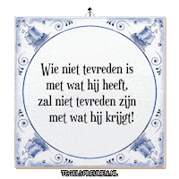 Rust Geluk Sticker by Tegelspreuken.nl