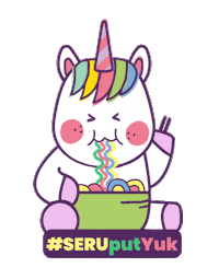 Happy Rainbow Sticker by Sunkrisps Indonesia