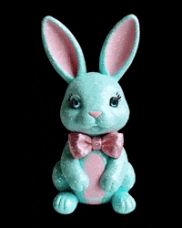 Nissart eyes bunny silly glitter GIF