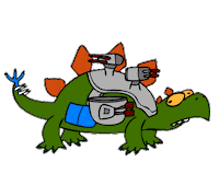 stegosaurus STICKER