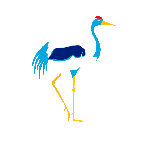 adopta grulla Sticker