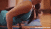 BlackBearDiner bear yoga pose zen GIF