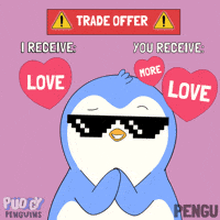 I Love You Couple GIF by Pudgy Penguins