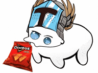 KeniaAI eating eat creature knight GIF
