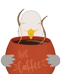 printmonsters hot coffee cafe kaffee Sticker