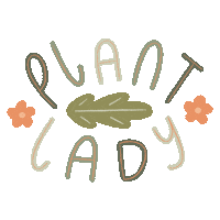 Flower Typography Sticker by Happy Mouse Studio