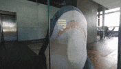 comspace office bored alone shark GIF