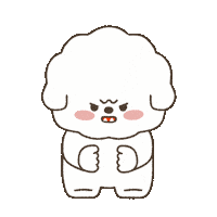 Angry 강아지 Sticker