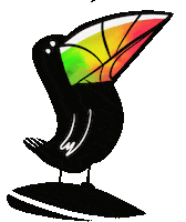 Happy Cartoon Sticker