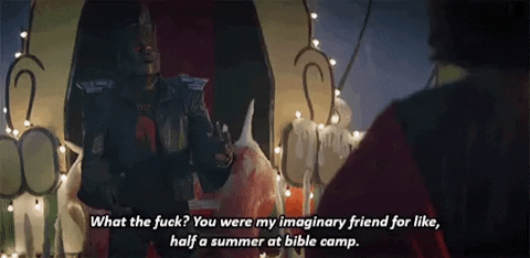 ryangraziano wtf jesus christ doom patrol robotman GIF