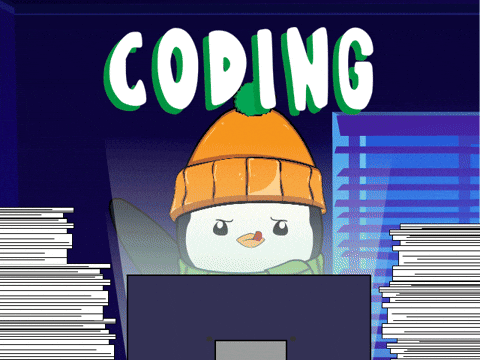 Data Coding GIF by Pudgy Penguins