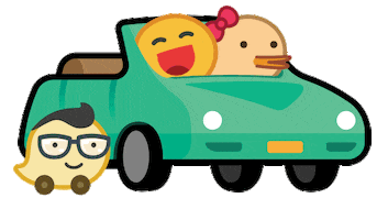 waze carpool dc Sticker by Vai de Carona