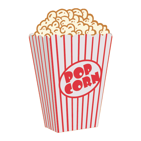 Buttered Popcorn Theatre Sticker by Boldfaced Goods