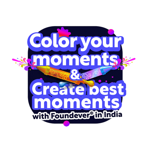 Holi Festival Sticker by Foundever