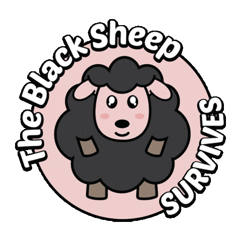 theblacksheepsurvives giphyupload rebel black sheep rebellious Sticker