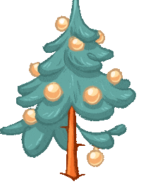 Christmas Tree Art Sticker