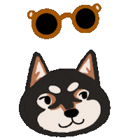 Dog Deal With It Sticker
