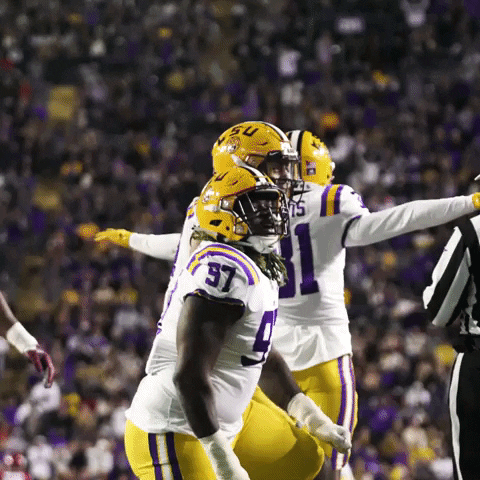 Lets Go Football GIF by LSU Tigers