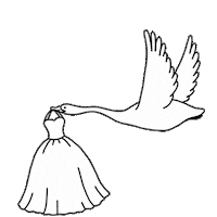 wedding delivery Sticker by Mary Trufel