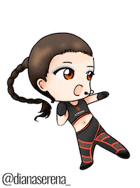 kick avatar Sticker by Diana Serena