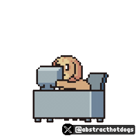 Computer Throw Sticker by HotDogs