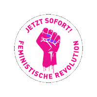 Feminism Revolution Sticker by startnext